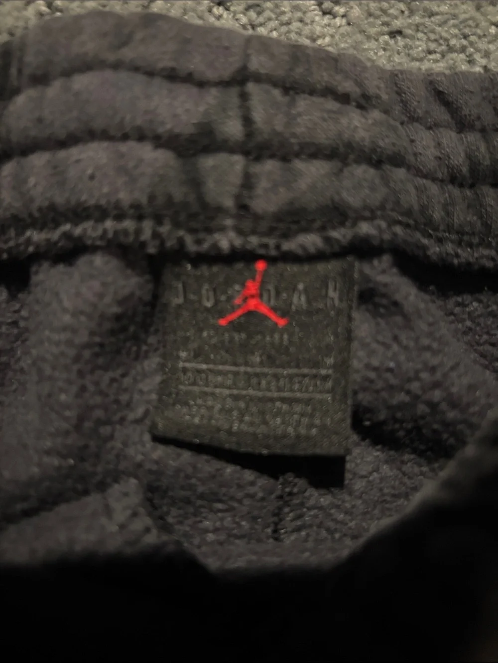 Jordan Black & Dark Gray Geometric sweat outfit with Red Jumpman